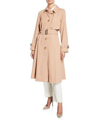 burberry cinderford belted wool trench coat|grey melange trench coat.